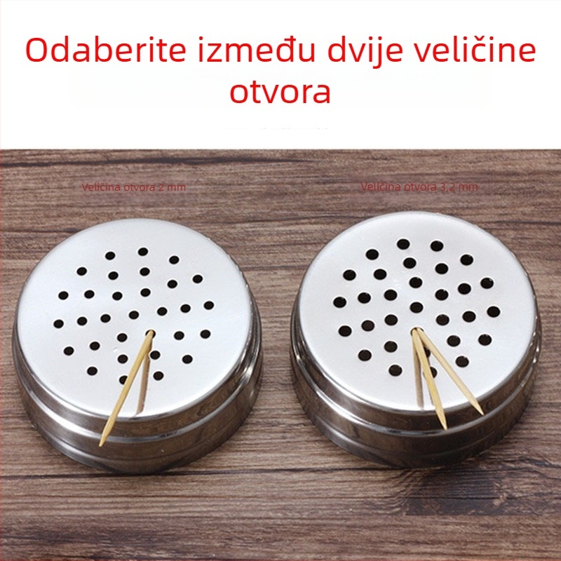 Nerđajući čelični posuda za začine – posuda za papar i začinske smjese, kućna kuhinja, za roštilj i pečenje