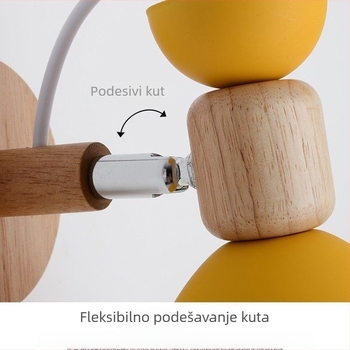 Nordijska željezna zidna svjetiljka sa žaruljom – minimalističko osvjetljenje dnevnog boravka, spavaće sobe i hodnika