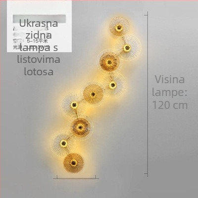 Kristalna dekorativna zidna svjetiljka za dnevni boravak i spavaću sobu – minimalistički luksuz, jednostavan dizajn, pogodna za hodnik i zid iza televizora