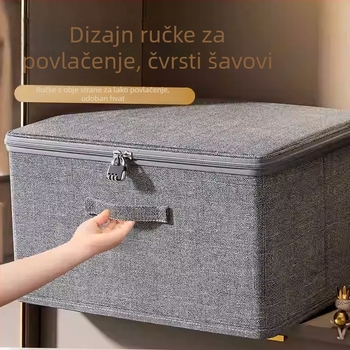 Kationička kutija za skladištenje s poklopcem – otporna na vlagu, sklopiva, velika zapremina za odjeću i deke