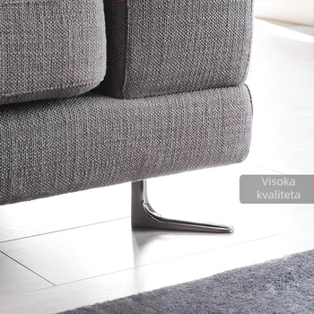 Noge za namještaj od aluminijskog legiranog materijala – grafitno crne, modernog i minimalističkog dizajna; za kupaonski ormarić, kauč, stolić za kavu i TV komodu