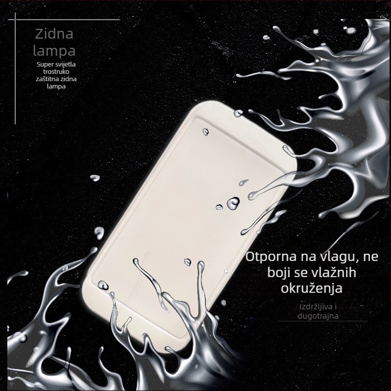 Stenska LED lampa za stubište i hodnik, vodootporna, minimalistički dizajn, za unutarnju i vanjsku uporabu