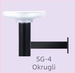Vanjska dekorativna LED zidna svjetiljka za vrt i dvorište, vodonepropusna IP65, prigušiva, aluminijsko kućište, 40 LED, 1000 lm, boja svjetla 3000/4500/6500K, snop 120°, dimenzije 180 mm