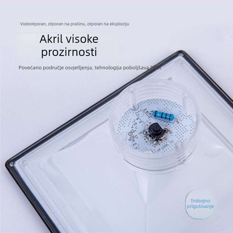 Vanjska dekorativna LED zidna svjetiljka za vrt i dvorište, vodonepropusna IP65, prigušiva, aluminijsko kućište, 40 LED, 1000 lm, boja svjetla 3000/4500/6500K, snop 120°, dimenzije 180 mm