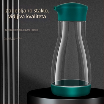 Staklena boca za ulje s doziranjem, otporna na curenje, kuhinjska boca za začine (sojin umak i ocat).