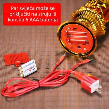 LED električna svijeća s ljuljačkom funkcijom za štovanje Bude i Boga bogatstva