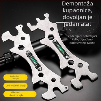Nehrđajući čelični univerzalni ključ za kuhinju i kupaonicu