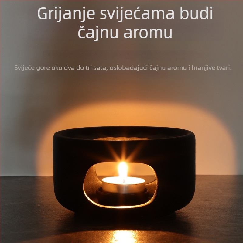 Bezdimna i bez mirisa svijeća-lampa za grijanje čaja kod kuće, 4 sata, mala kružna mirisna svijeća za catering i hotele