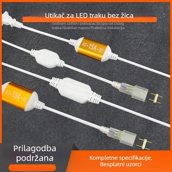 LED trak 220V, dvopinski utikač, visokou snage upravljač i ispravljač, kabelski priključak, duljina 100 m