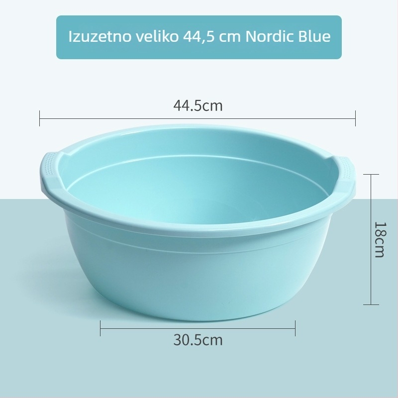 Plastično korito za kućnu upotrebu: duboko korito za pranje, debelo korito za stopala, korito za pranje povrća, dječja kada, ekstra veliko korito za dom