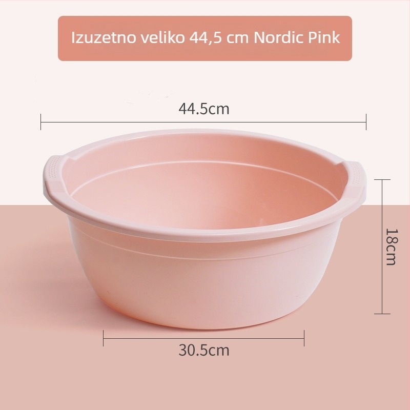 Plastično korito za kućnu upotrebu: duboko korito za pranje, debelo korito za stopala, korito za pranje povrća, dječja kada, ekstra veliko korito za dom