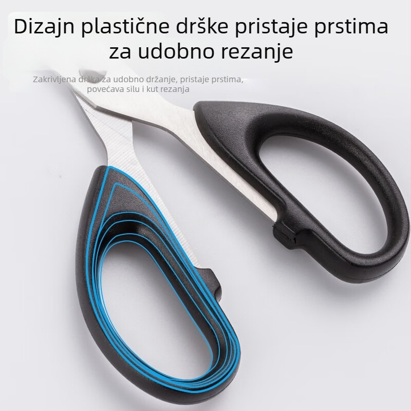 MG škare za ured i kućnu uporabu, škare za rezanje papira, oštre nehrđajuće čelične oštrice, plastično držanje