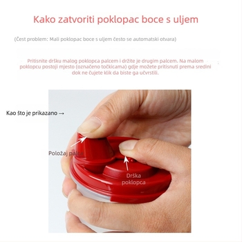 Bočica za ulje 890/650 ml, zatvorena kuhinjska boca za sojin sos i ocat