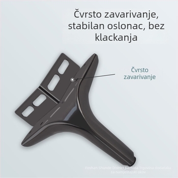 Kovane metalne noge za kreveta i kauč, potporne noge namještaja, podizne noge ormarića i kreveta, s kutnim kodovima