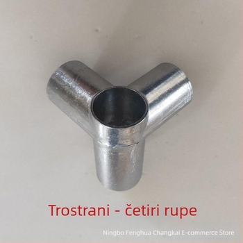 Metalni trostruki spoj za garderobu – čvrst spojni element od legiranog čelika