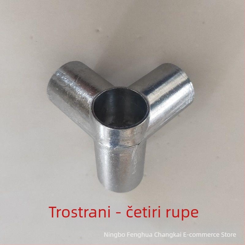 Metalni trostruki spoj za garderobu – čvrst spojni element od legiranog čelika