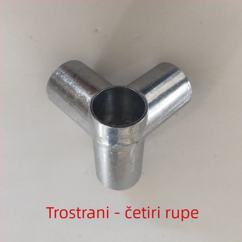 Metalni trostruki spoj za garderobu – čvrst spojni element od legiranog čelika