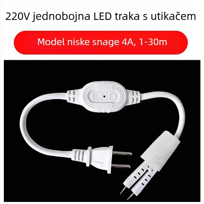 Vanjska vodootporna LED traka s silikonom, linearna 220V LED traka, ambijentalno osvjetljenje