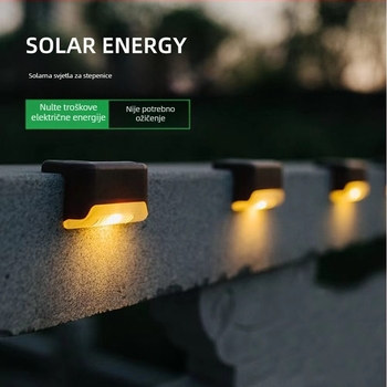 Solarno vanjsko osvjetljenje za dvorište i vrt, vodootporne stepenice, zidne lampe i ukrasne ograde