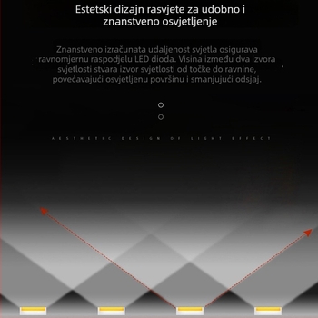 LED trak s dvostrukom temperaturom boje za garderobu i noćni ormarić, 24V, 2835 LED dioda, vodootporno ambijentalno osvjetljenje
