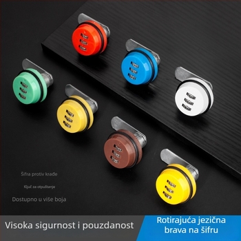 Brava za ladicu s kodom, brava za ormar za dokumente, brava za električni ormar, brava za poštanski sandučić, brava od cinkovog legura s cam mehanizmom, mehanička brava s kodom