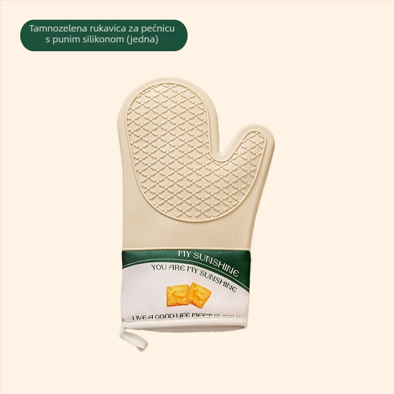 Rukavice protiv opeklina za pećnicu i mikrovalnu, silikon, 26 cm duljine