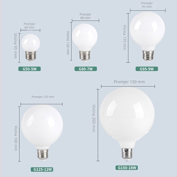 LED Dragon Ball žarulja, E27, vrlo svijetla, energetski učinkovita, trobojna regulacija osvjetljenja, zaštita očiju, topla žuta svjetlost, za kućnu upotrebu