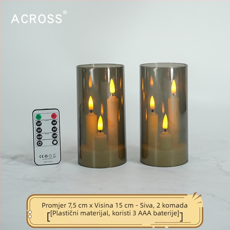 LED svjetlo s akrilnim čašom, 3 glave, dekorativno svjetlo za vjenčanja i događanja