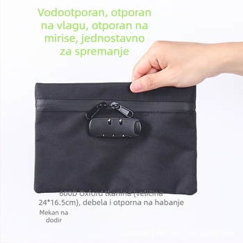 Unisex organizator za pasoše i dokumente, velika kapaciteta, vodootporan, protiv krađe, Oxford tkanina