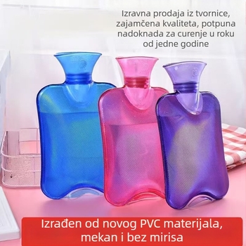 Vruća boca za vodu s plišanim omotačem, jači dizajn, podesiva temperatura, topli preljevi za trbuh, ramena, vrat, noge i ruke