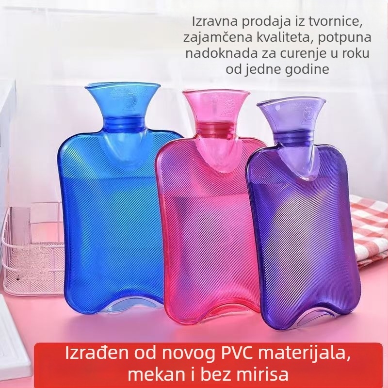 Vruća boca za vodu s plišanim omotačem, jači dizajn, podesiva temperatura, topli preljevi za trbuh, ramena, vrat, noge i ruke