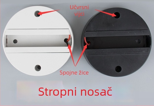 LED kućište tračne lampe PAR30, izvor svjetla, držač lampe s navojem E27, univerzalna sjenila za dvije ili tri žice