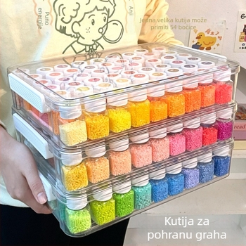 Set kutija za pohranu perlica, 54 boje, velik kapacitet