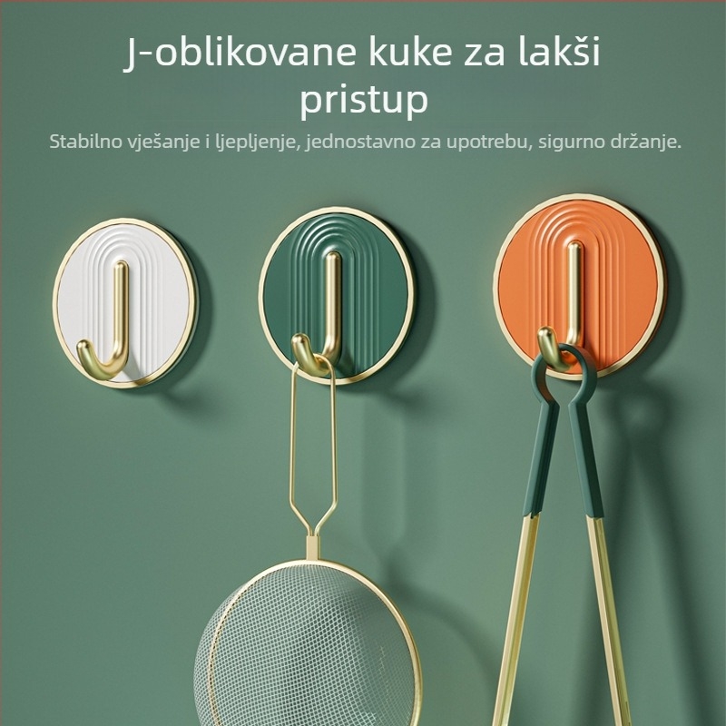 Luksuzna samoljepljiva vješalica, nosivost 30 kg, bez bušenja, za kupaonicu, ABS materijal