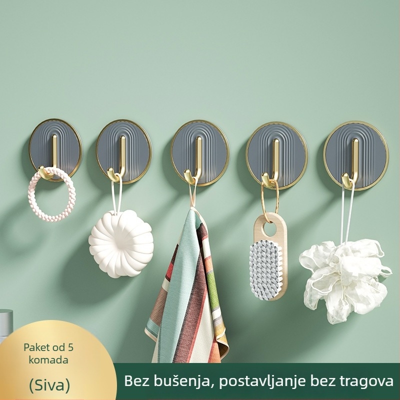 Luksuzna samoljepljiva vješalica, nosivost 30 kg, bez bušenja, za kupaonicu, ABS materijal