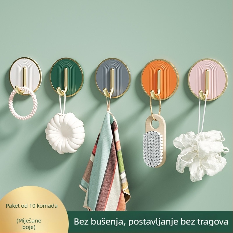 Luksuzna samoljepljiva vješalica, nosivost 30 kg, bez bušenja, za kupaonicu, ABS materijal