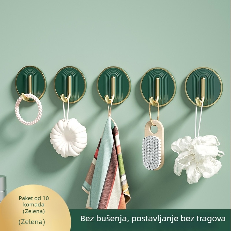 Luksuzna samoljepljiva vješalica, nosivost 30 kg, bez bušenja, za kupaonicu, ABS materijal