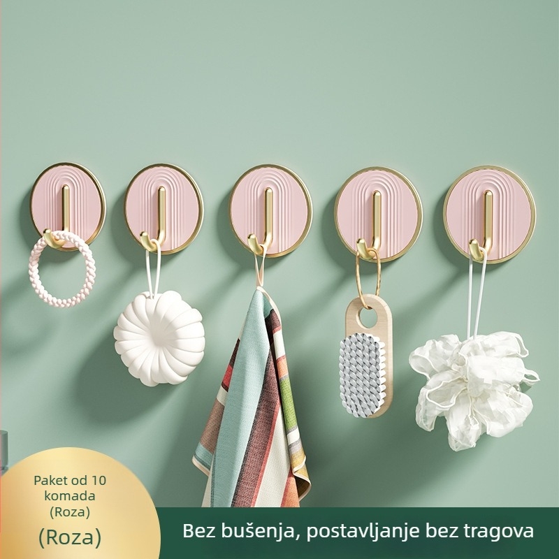 Luksuzna samoljepljiva vješalica, nosivost 30 kg, bez bušenja, za kupaonicu, ABS materijal