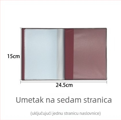 Tanki kožni zaštitni omot za kućni registar