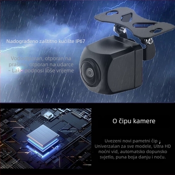 Automobilska dash kamera s 170° širokim kutom i stražnjom kamerom 1080P