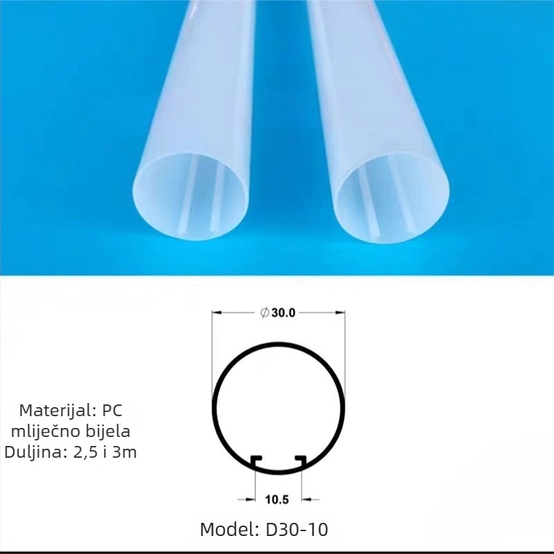 LED dugačka cijev promjera 30 mm, 360° rasvjeta, dekorativno osvjetljenje za reklamne ploče i svjetlosne kutije