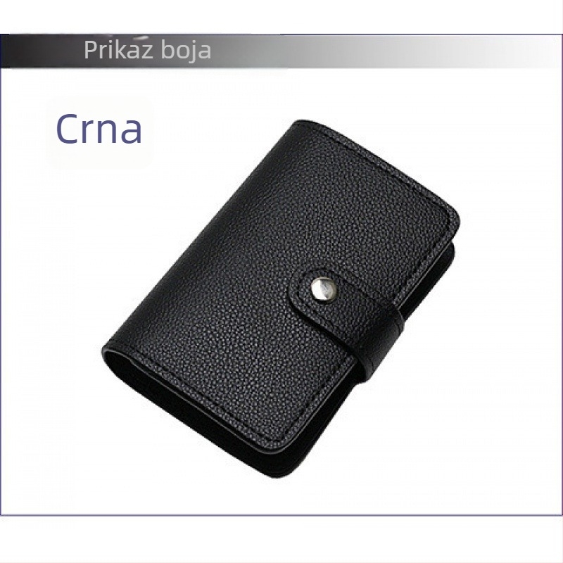 Kartice visoke kapacitete držač s više utora, korejskog stila, unisex organizator vizitki s zaštitom od demagnetizacije