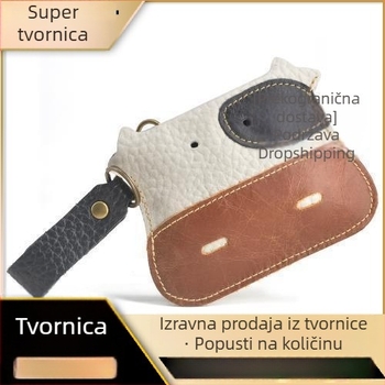 PU kožni novčanik s motivom krave, privjesak za ključeve – ženski novčanik i novčanik za kovanice