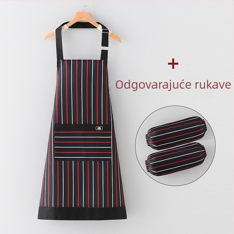 Ketering prsluk u stilu veste, bez rukava, prozračan ljetni komad za kuhinju, podesiva struka