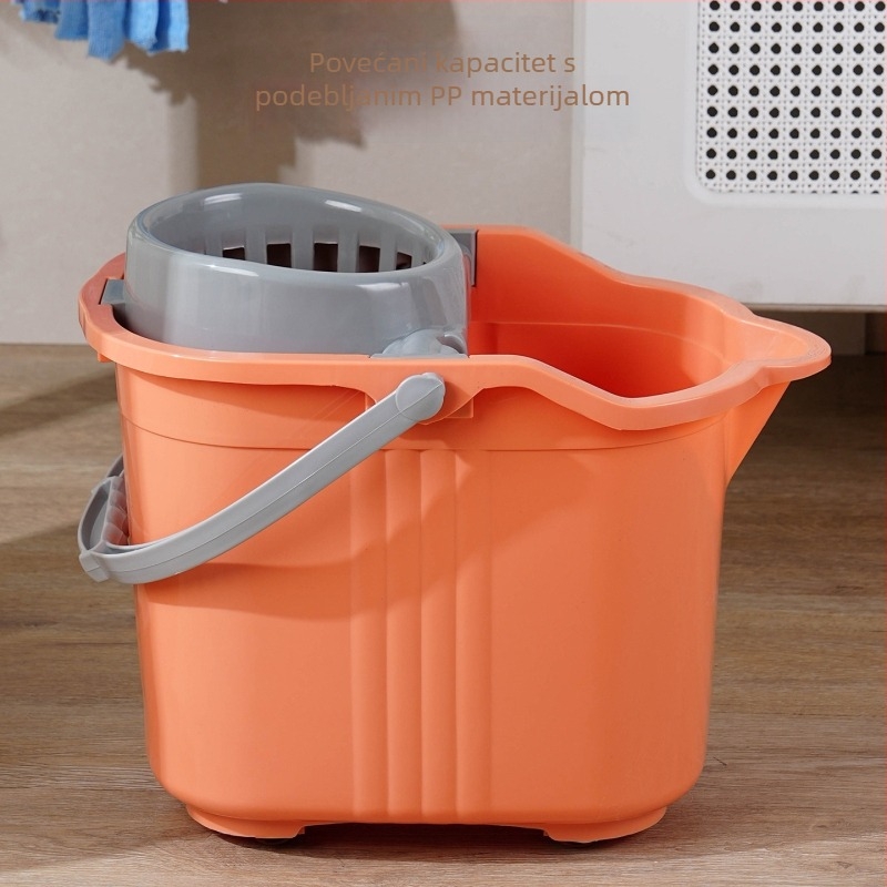 Ivslan plastična kanta za mop s kotačićima – suho i mokro korištenje