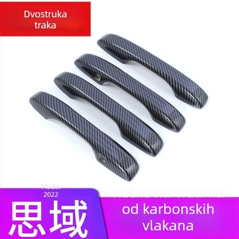 Vanjska naljepnica s uzorkom karbonskih vlakana, otporna na ogrebotine za Honda Civic 2022