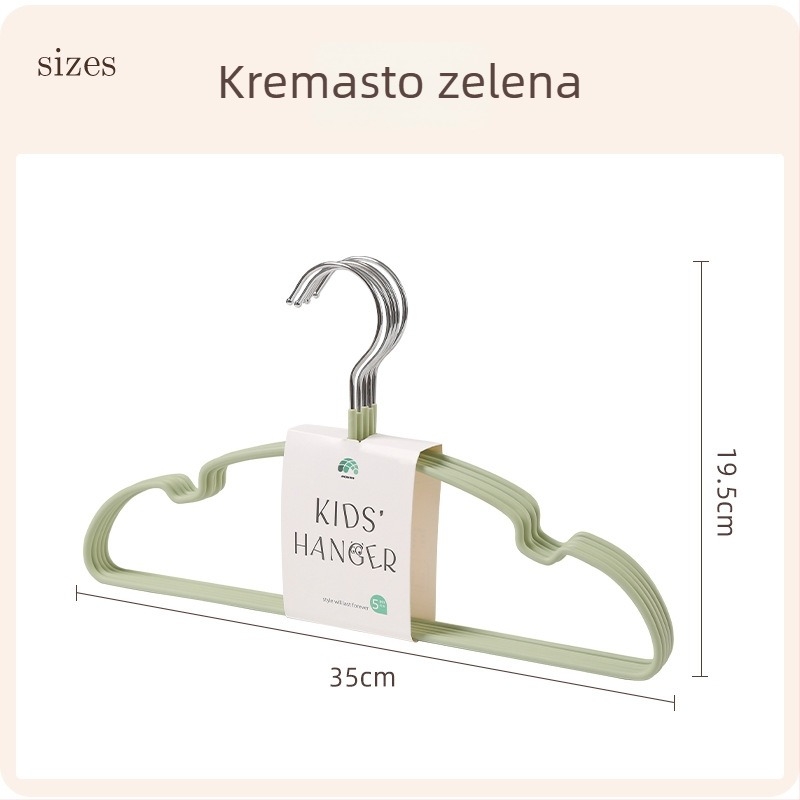 Anqin dječja vješalica za odjeću, čvrsta smolna konstrukcija, za bebe i djecu, sušenje odjeće