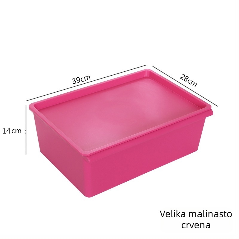 Plastična kutija za pohranu sa poklopcem, stohovita, za čarape