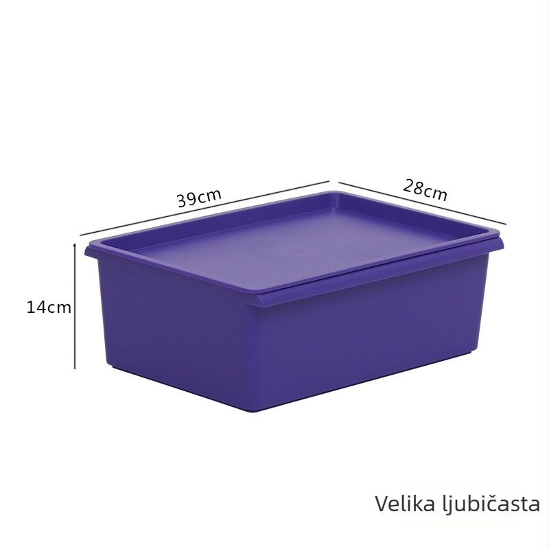 Plastična kutija za pohranu sa poklopcem, stohovita, za čarape