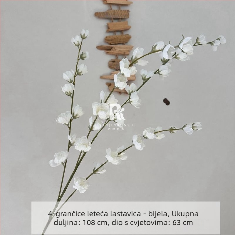 Umjetni cvjetovi za vjenčanje – visoki grančasti cvjetovi s ljubičastim delphinijem za svadbenu dvoranu, ukrašavanje prolaza i rekvizite za fotografije